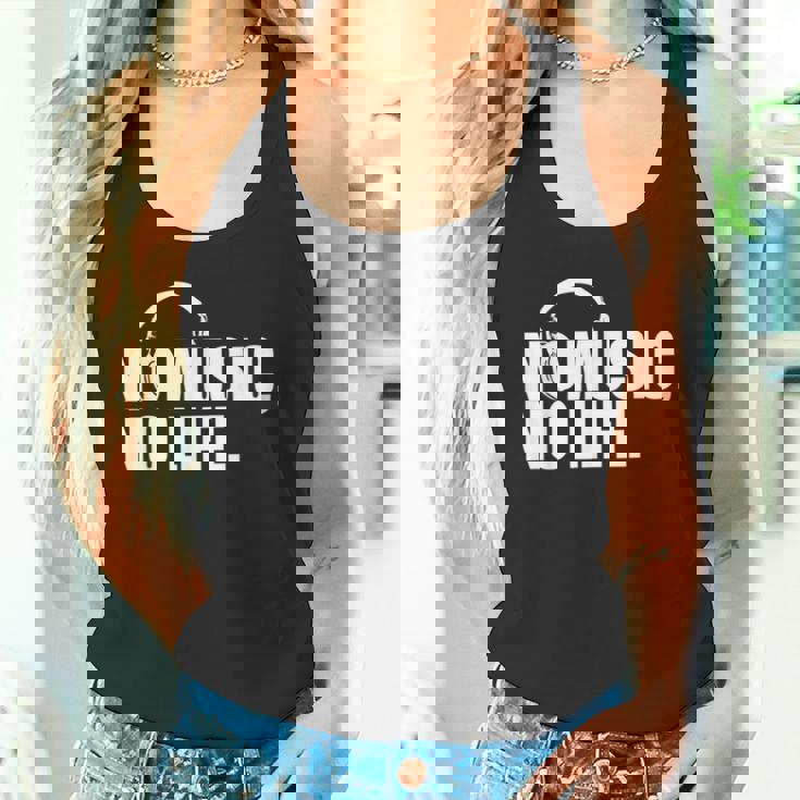 ヘッドホン No Music No Life Music Lover タンクトップ