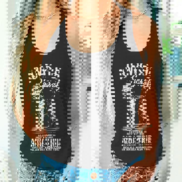 ベイ・アン・エアデール・テリア、ファニー・エアデール・テリア タンクトップ