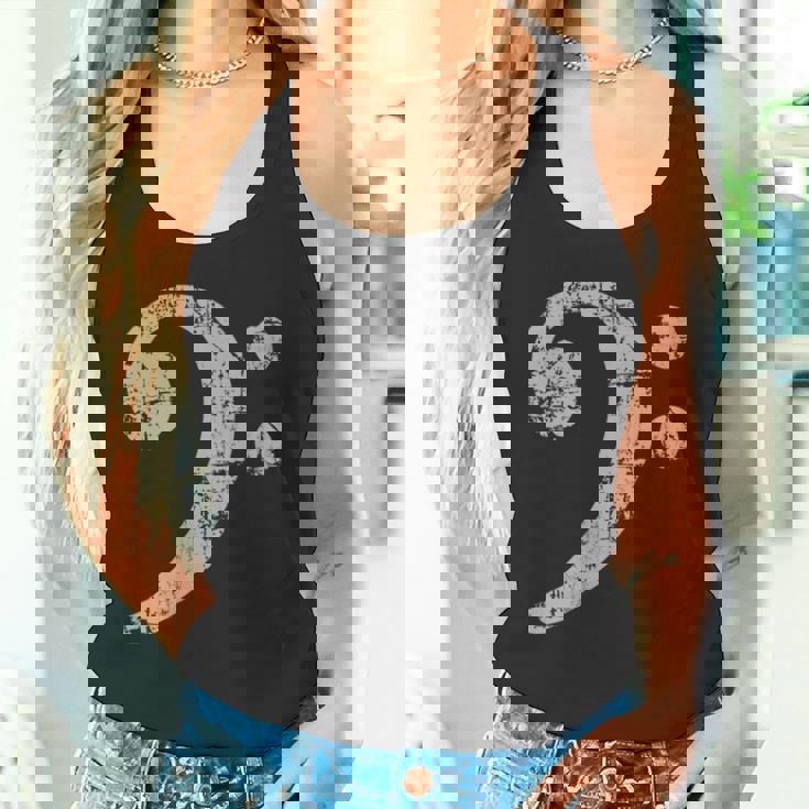 ベースト音記号ヴィンテージグレー ベースシスト低音プレーヤー 長袖tシャツ タンクトップ