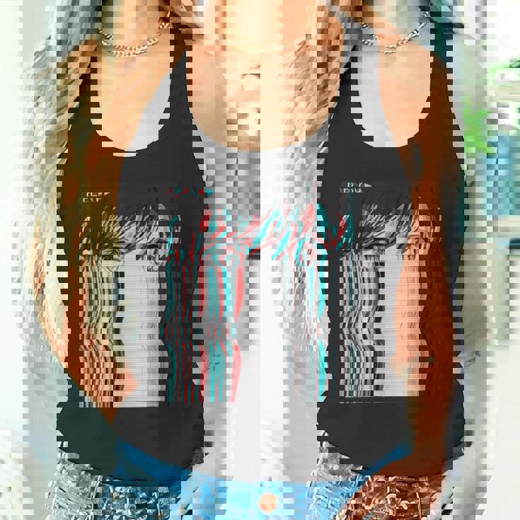 ベーパーウェーブ美的アニメ少女レトロ原宿aporwave タンクトップ