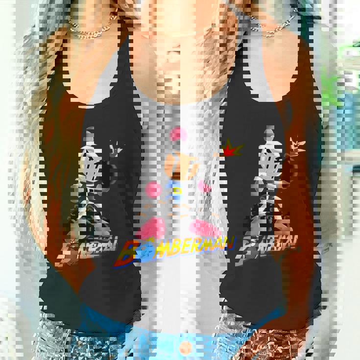 ボンバーマン 爆撃 爆破 レトロ ゲーマー ノスタルジア クラシック タンクトップ