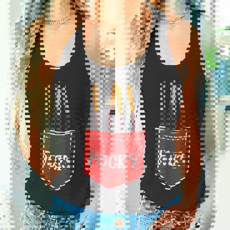 ポッキーポケット チョコレート ジャパン デザート 楽しいギフト タンクトップ