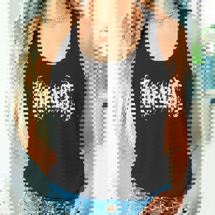 ポップミュージック。デスメタル、ゴシックブラックメタルバンド ファニーアイロニック タンクトップ