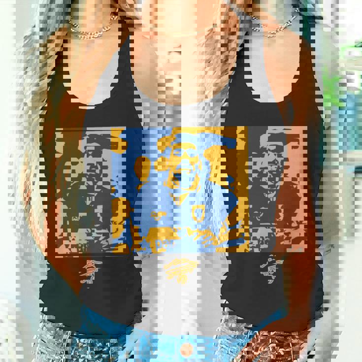 マラドーナボカアブストラクト 長袖tシャツ タンクトップ