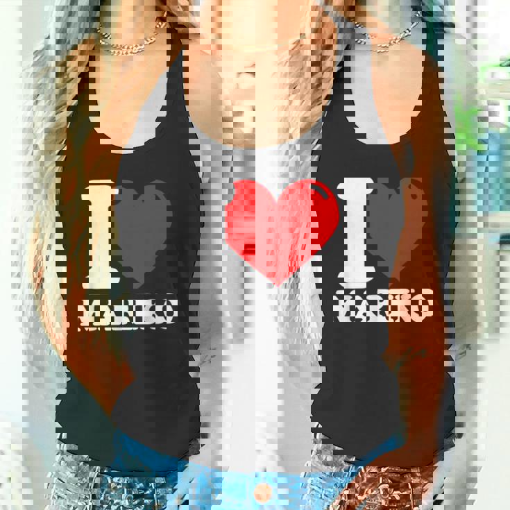 マリコという名前が大好きです タンクトップ