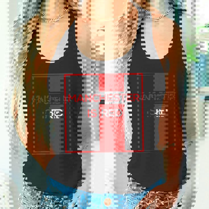 マンチェスター・イズ・レッド・ファニー・ユナイテッド・フットボール・サポーター タンクトップ