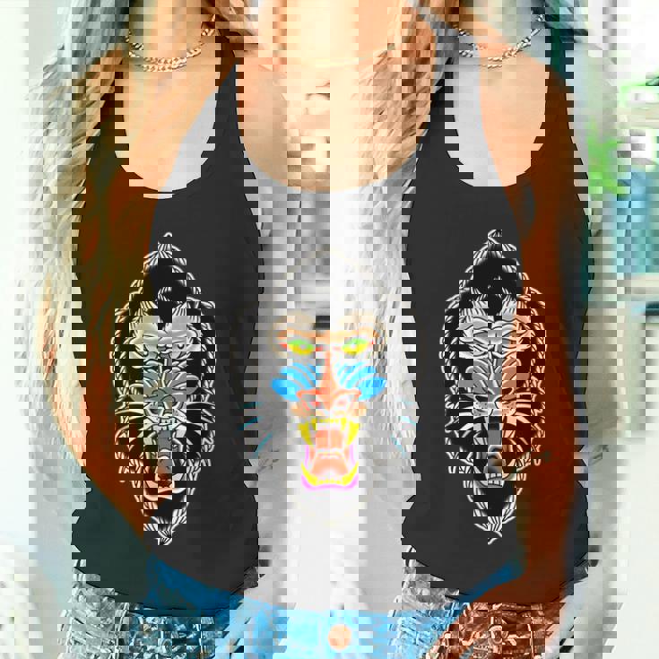 マンドリルモンキー 長袖tシャツ タンクトップ