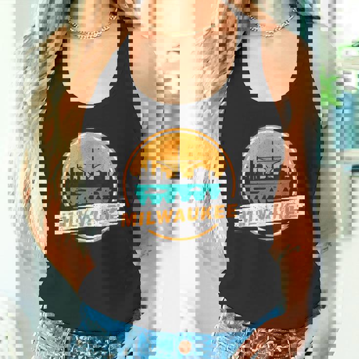 ミルウォーキー スカイライン ランドマーク ミルウォーキー ベイ ヴィンテージ タンクトップ