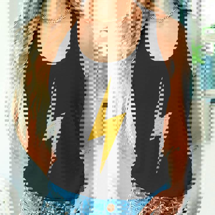 ライトニングボルトグランジを使用したミニマリストデザイン。 タンクトップ