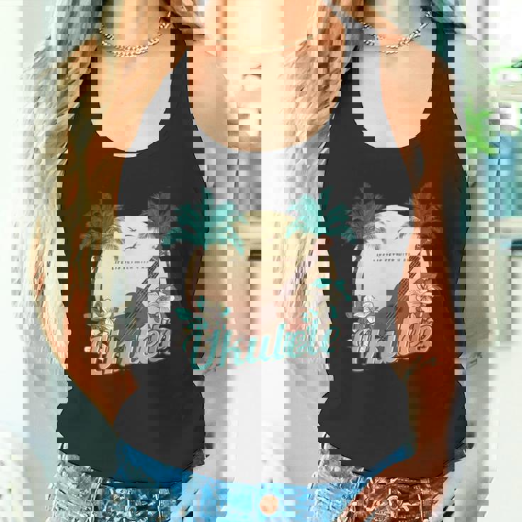 ライフ・イズ・ベター ウクレレで ミュージシャン ハワイ アコースティック ウクレレ タンクトップ