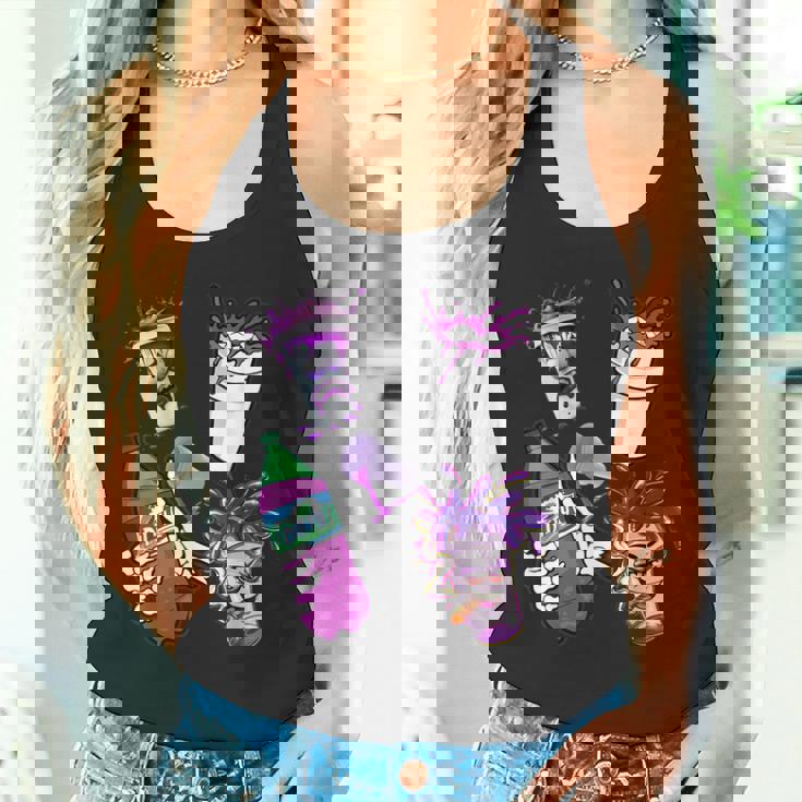 リーンシャツ、パープルドランク、ダーティダブルカップ、リーンラインスモーク タンクトップ