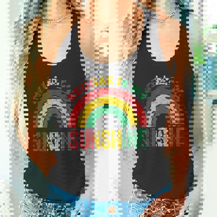 レゲエ イズ マイ サンシャイン シャツ ヴィンテージ レインボー レトロ サンシャイン タンクトップ