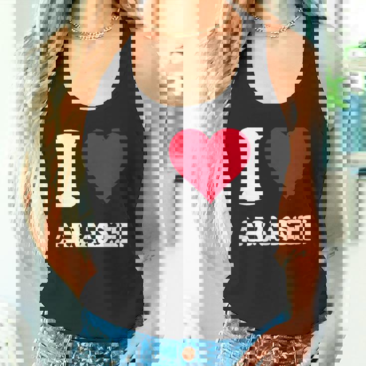 レッドハート I Love Arashi タンクトップ