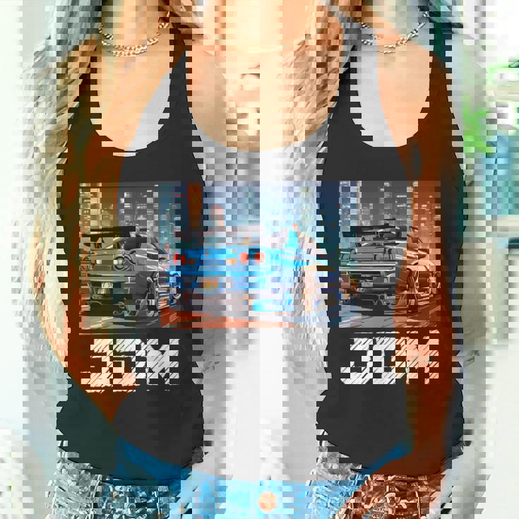 レトロ Jdm 日本ドリフトレース チューニングカー 東京スカイライン ギフト 長袖tシャツ タンクトップ