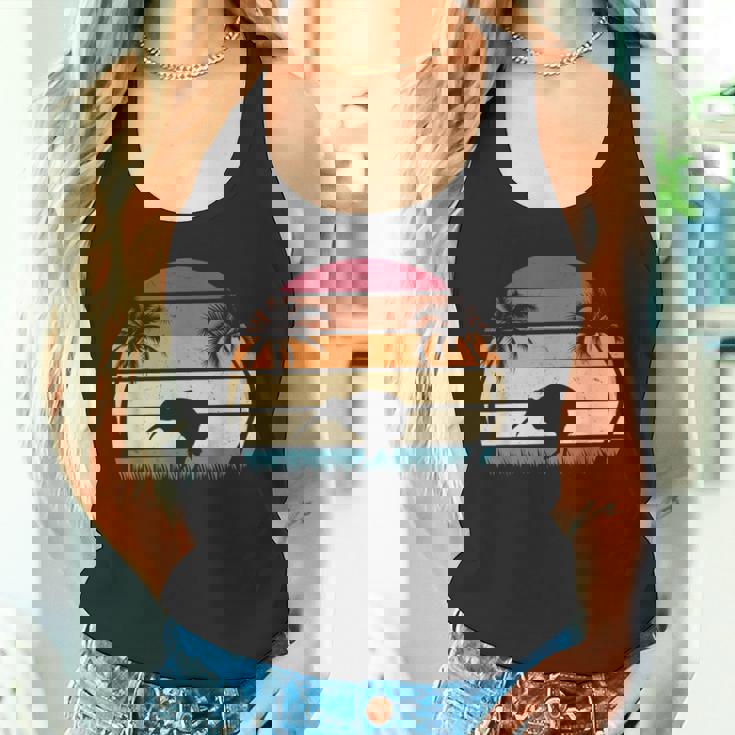 レトロ キウイバード サンセット キウイ鳥 ニュージーランド キウイ鳥 タンクトップ