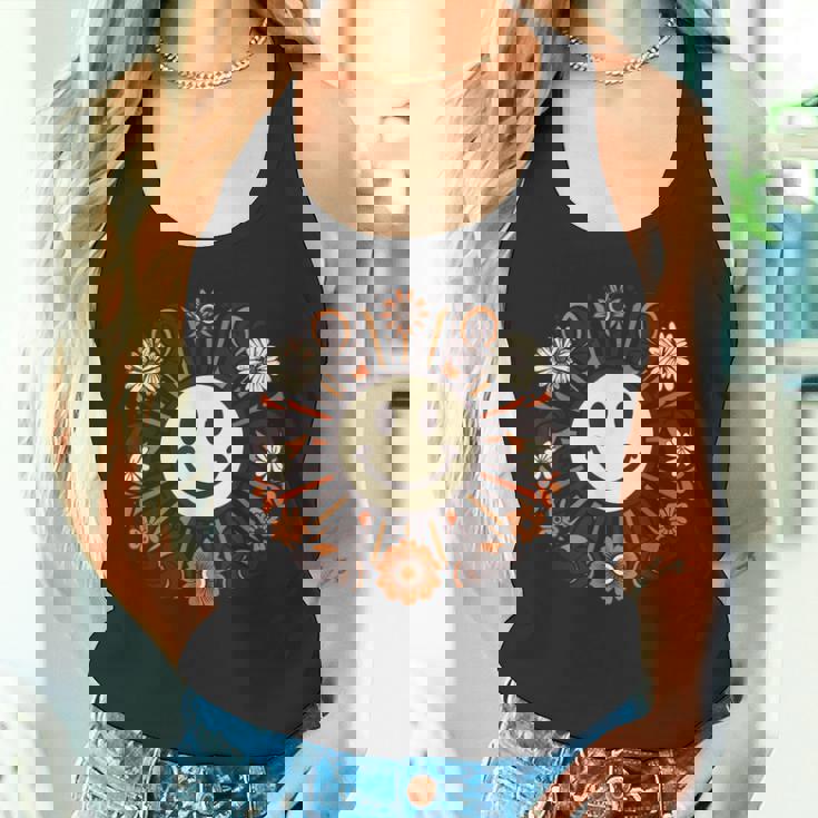 レトロ ヴィンテージ スマイルバイブ モチベーション ポジティブバイブ タンクトップ