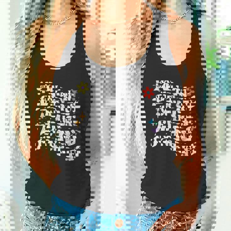 レトログルーヴィーなあなたは、決してあなたの中にあまりにも多くのデヴィンを持つことはできません タンクトップ