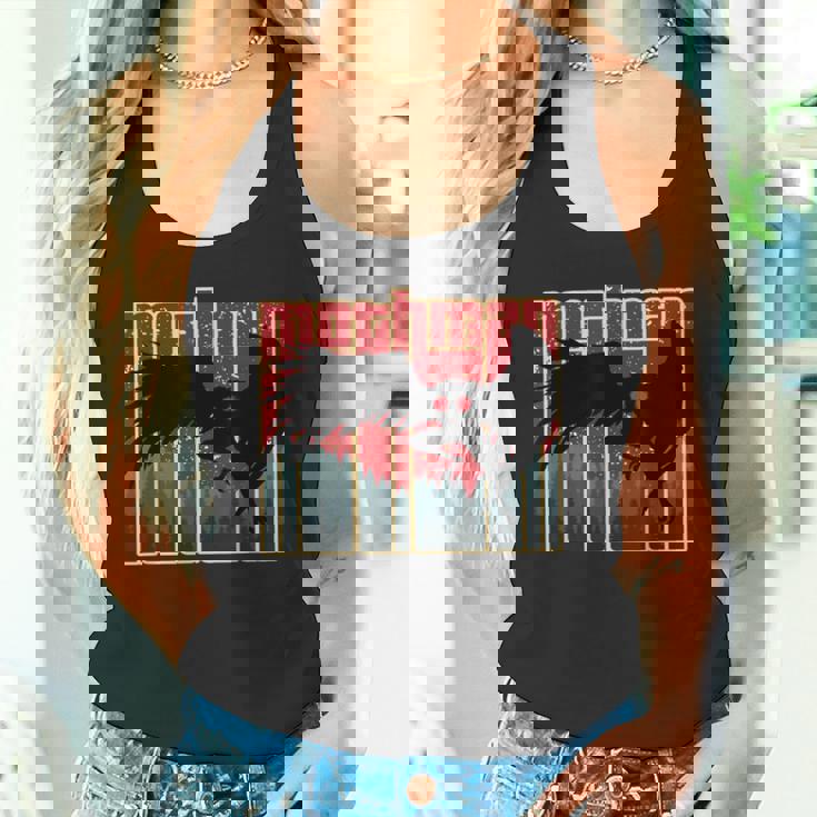 レトロモスマン-オリジナルのウェストバージニアクリプティッドアートワーク タンクトップ