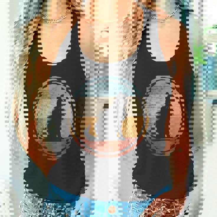 レトロヴィンテージデザインのターキッシュアンゴラ猫 タンクトップ