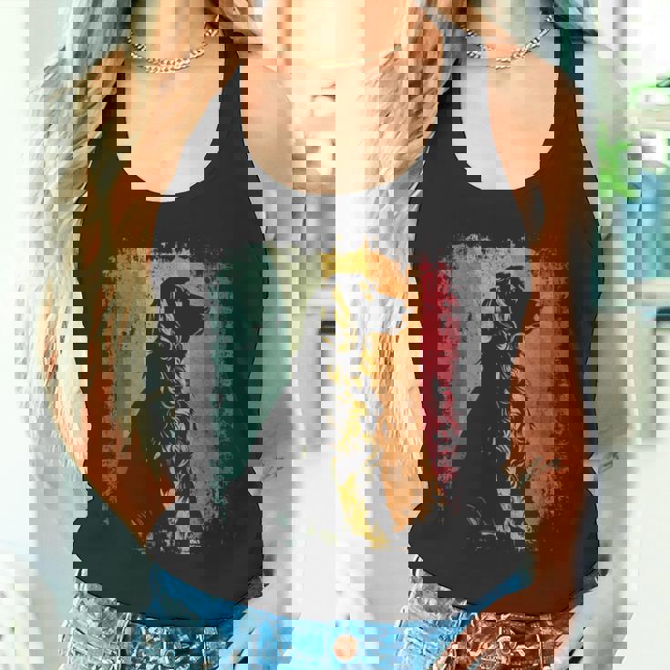 レトロヴィンテージドッグデザインイングリッシュコッカースパニエル タンクトップ