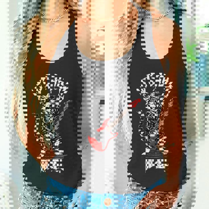 ロックンロール キャット ギタリスト ヴィンテージ ロック&ロール キャット ギター タンクトップ