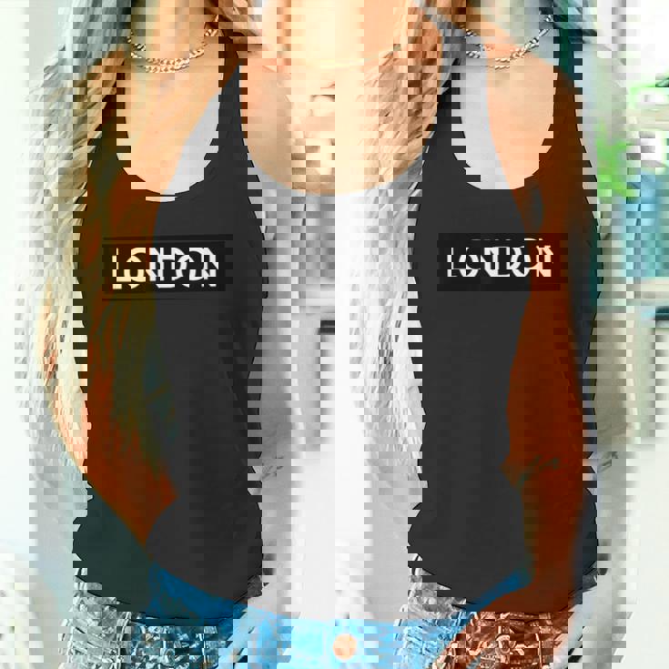 ロンドン United Kingdom イングランド シンプル モダン タンクトップ