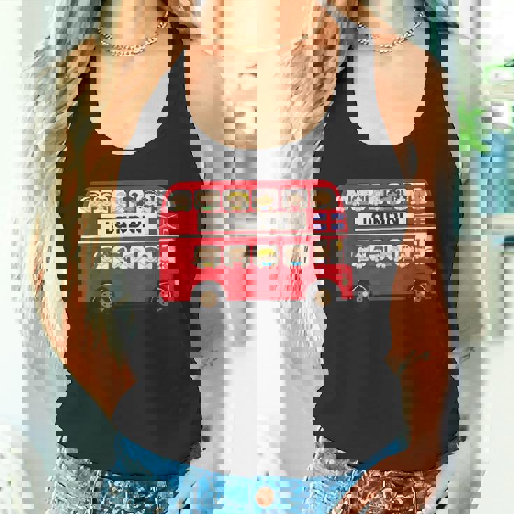 ロンドン イングランド ダブルデッカー レッドバス キッズ ツーリスト お土産 タンクトップ