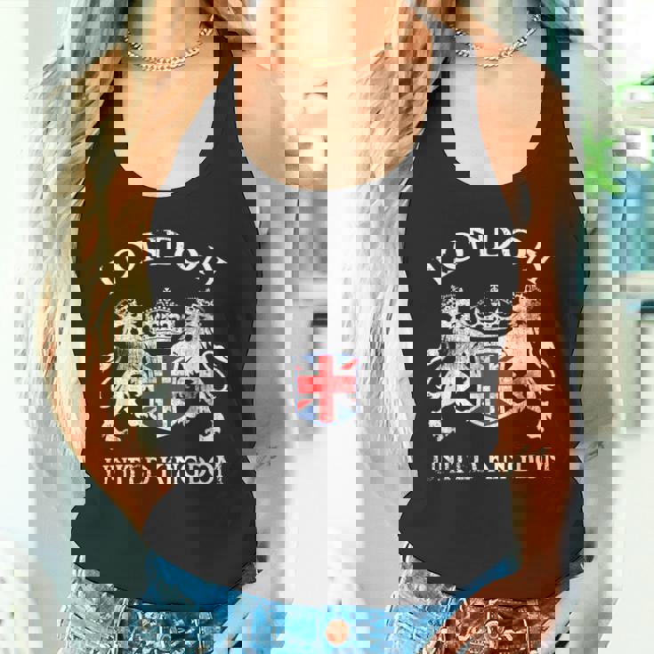 ロンドンのお土産 英国エンブレム 英国国旗 記念品 サイト タンクトップ