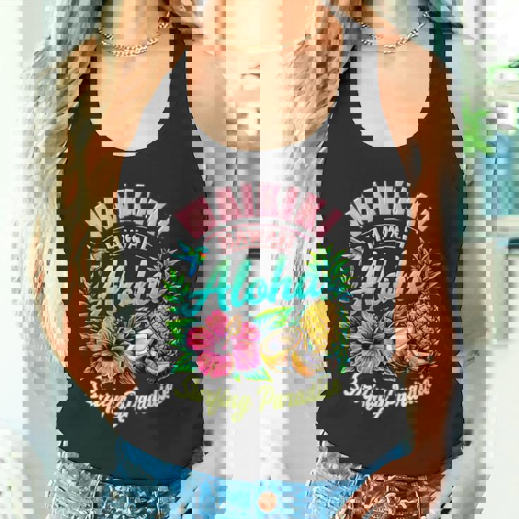 ワイキキ ハワイ アロハ サーフィン パラダイス ハイビスカス パイナップル 長袖tシャツ タンクトップ