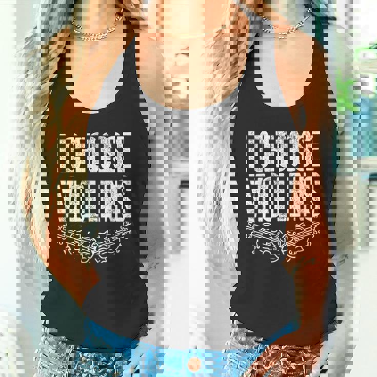 ヴァイオリン奏者 I Chooseiolins フィドル ヴァイオリニスト タンクトップ