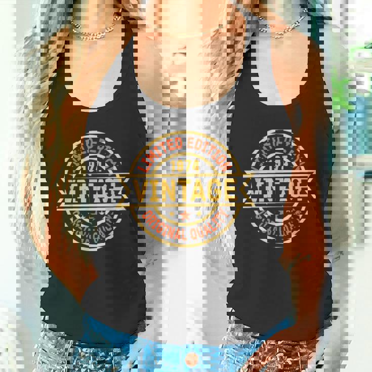 ヴィンテージ 1974 メンズ 限定版 Bday 1974 誕生日 タンクトップ