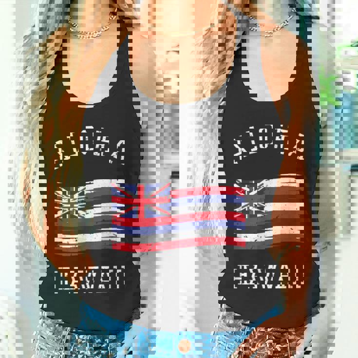 ヴィンテージ アロハ州 ハワイ国旗 ハワイアン 旗 メンズ レディース タンクトップ