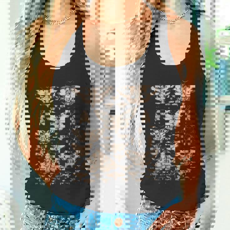 ヴィンテージ 蛾 蝶 自然 イラスト アート タンクトップ