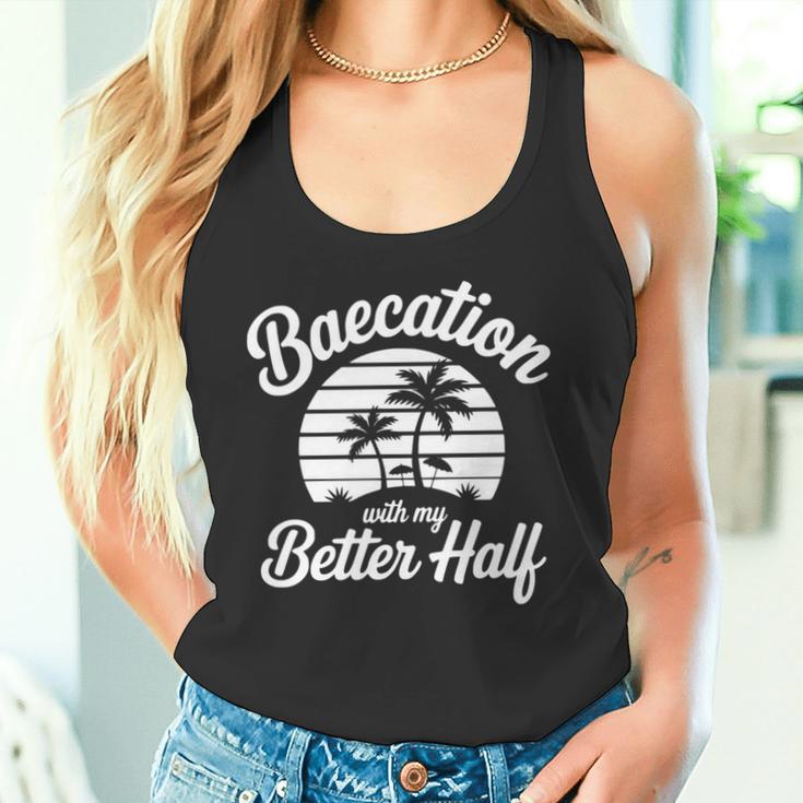 ヴィンテージbaecation With My Better ハーフマッチングカップル 長袖tシャツ タンクトップ