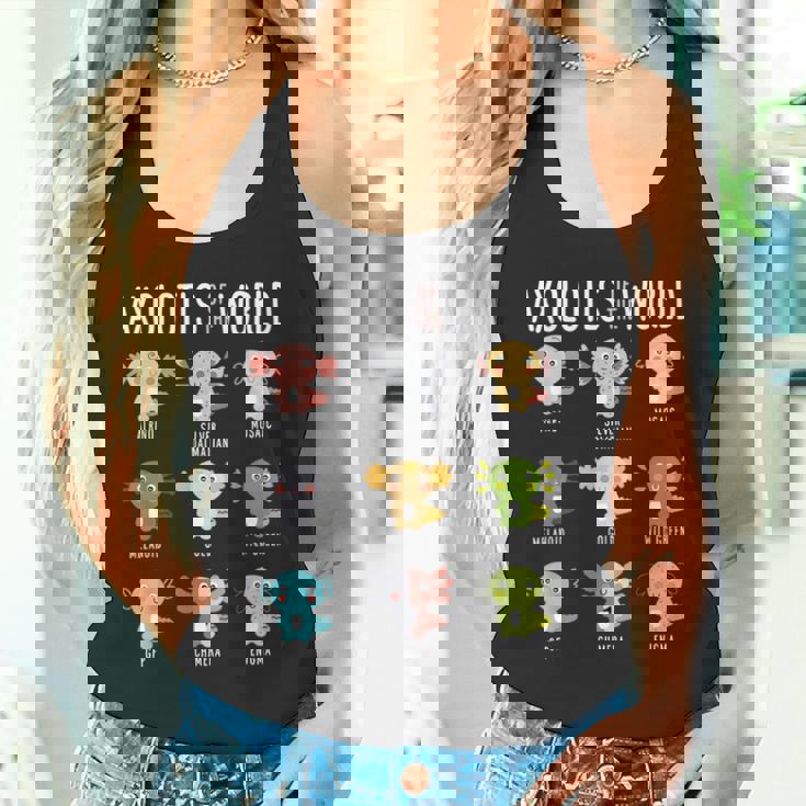 世界のウーパールーパー両生類動物好きカワイイ タンクトップ