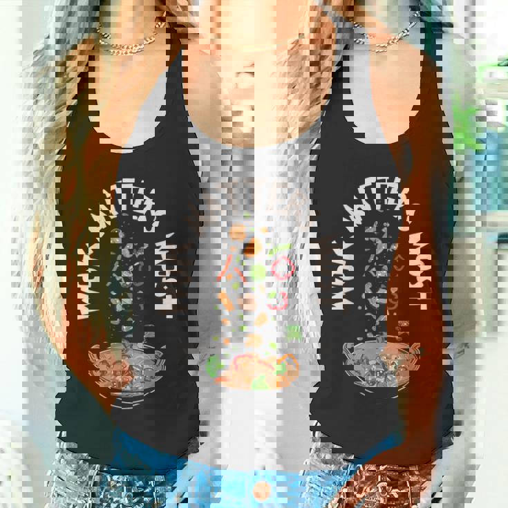 中華料理 アジアン 中華鍋 料理 食通 食品 ステートメント タンクトップ