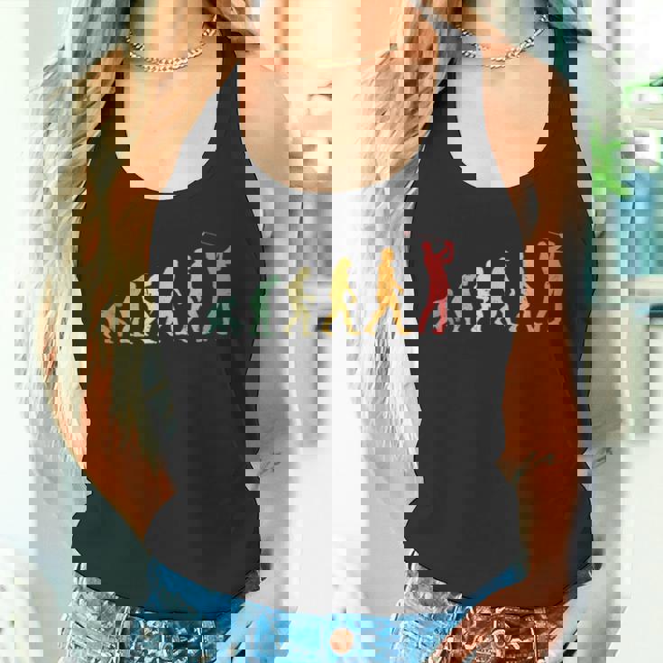 人類の進化 ネタ ゴルフ ゴルフ好き ゴルフファン ゴルファー おもしろ ゴルフ部 タンクトップ