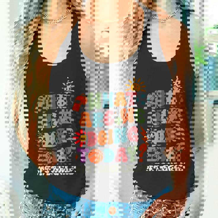 今日何をしているのか Pe先生 体育 タンクトップ