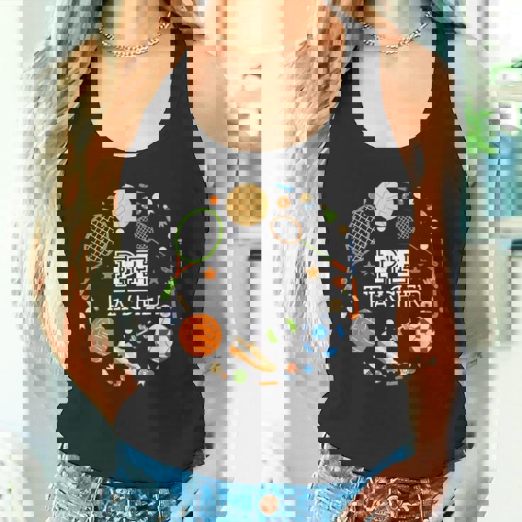 体育教諭学校の先生 タンクトップ