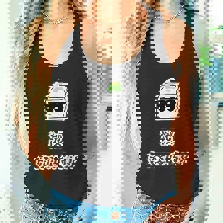 冷奴 Cool Guy クールガイ（おかしな日本語）間違い 英語 豆腐 キャラ 【変なデザイン屋さん】面白い ギャグ タンクトップ