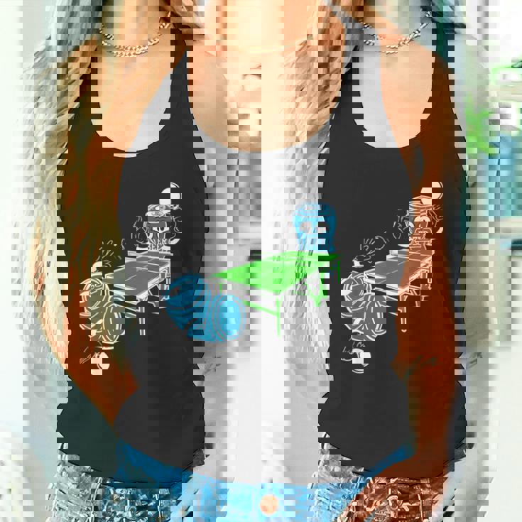 卓球 おもしろビール ピンポン タンクトップ