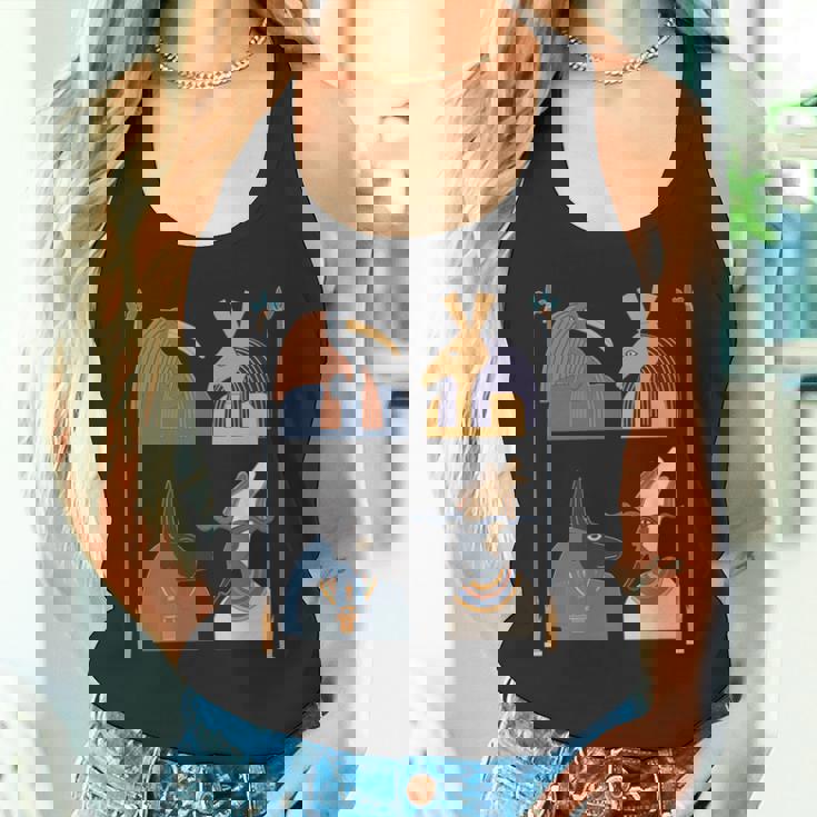 古代エジプトの神々 ファラオ神話 エジプトのピラミッド 長袖tシャツ タンクトップ