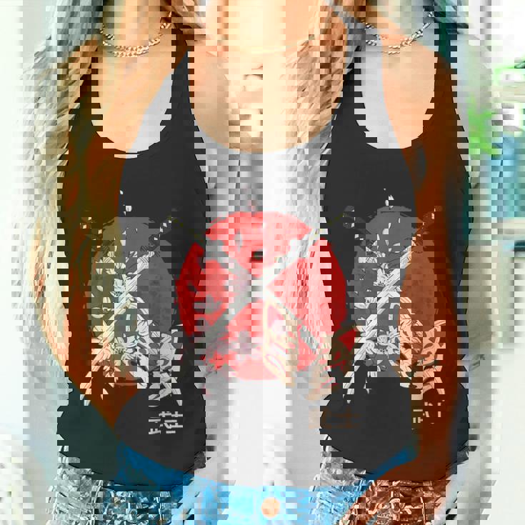 古代日本の桜 侍刀 タンクトップ