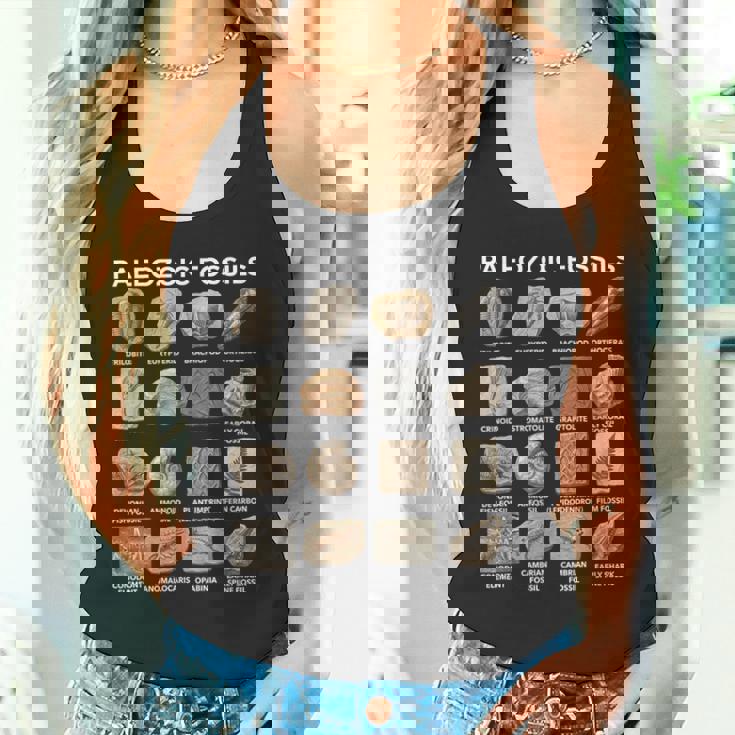 古生代化石チャート古生物学科学愛好家 タンクトップ