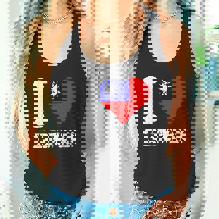 台湾の誇り 台湾のルーツ I Love Taiwan 台湾国旗 タンクトップ