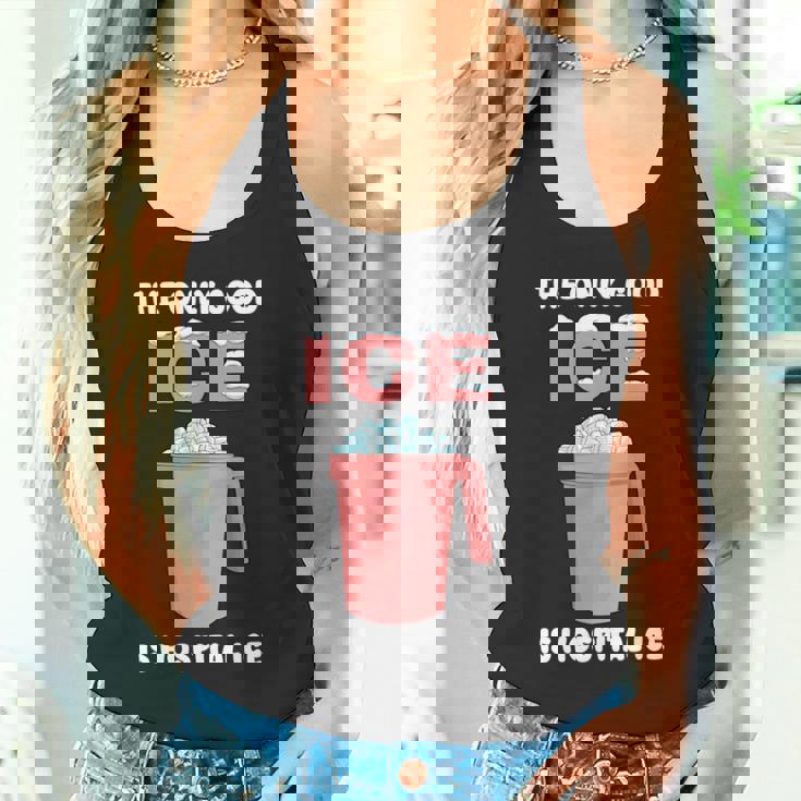 唯一の良い氷は病院の氷 長袖tシャツ タンクトップ