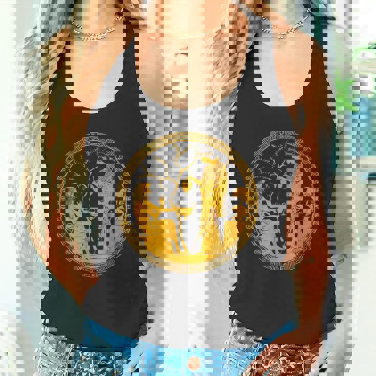 女神アテナと英雄ヘラクレス古代ギリシャ美術神話 タンクトップ