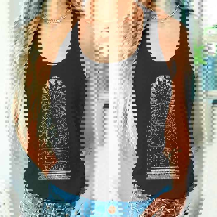 宇宙の解釈学的図式 宇宙 錬金術 魔法 Hermeneuticcheme Universe Alchemie Old タンクトップ