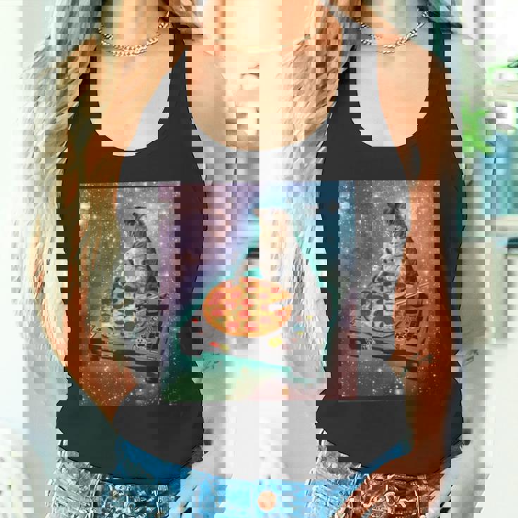 宇宙猫ピザミーム銀河宇宙キティ子猫面白いかわいいpace Cat Galaxy Universe Meme タンクトップ