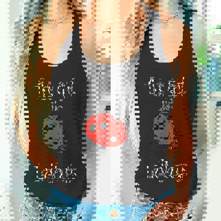 少女はてんとう虫が好き 野生動物 おもしろてんとう虫 タンクトップ